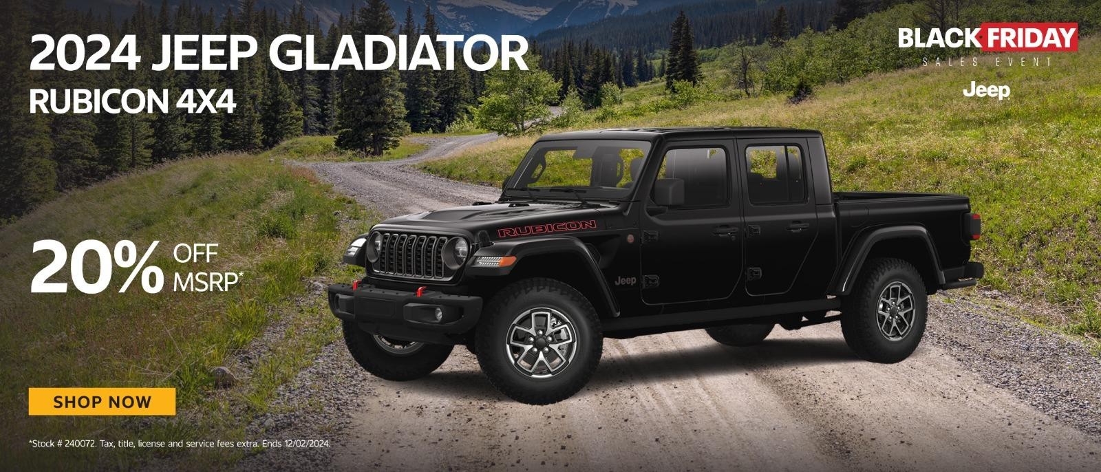 2024 Jeep Gladiator Rubicon 4*4 20%OFF MSRP