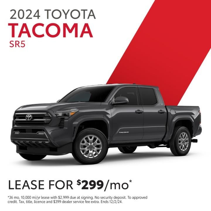 2024 Toyota Tacoma SR5 Lease for $299 per month