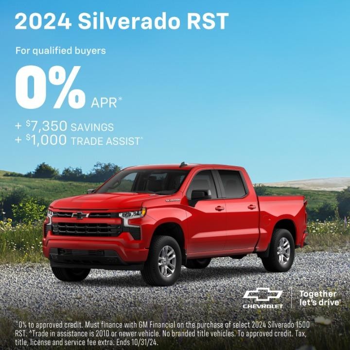 2024 Chevy Silverado 1500 0% APR + $7,359 Savings