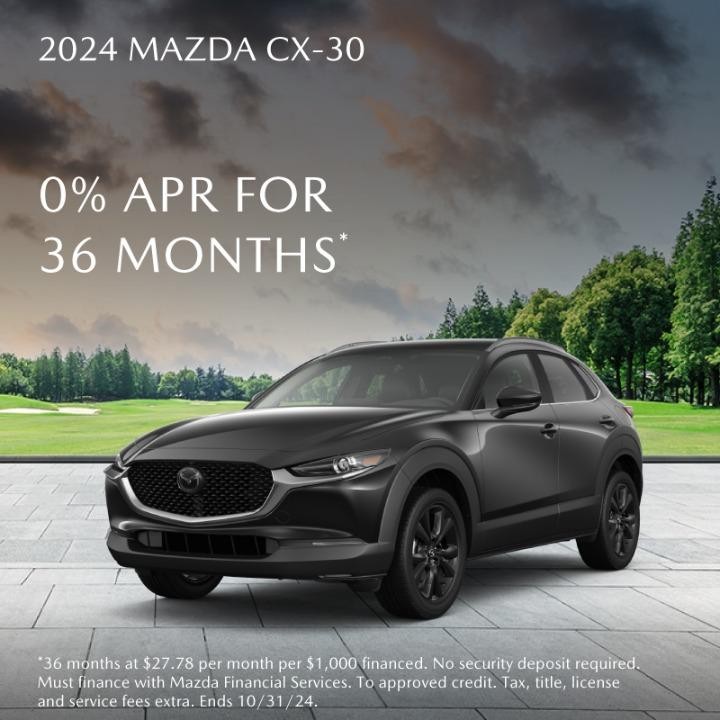 2024 Mazda cx-30  0% APR for 36 months