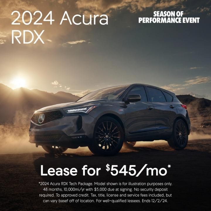 2024 Acura RDX | Lease for $545 per month