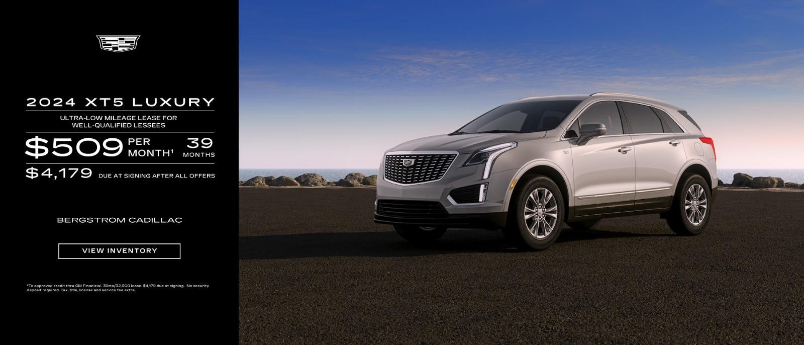 2024 Cadillac XT5 $509/mo for 39 months