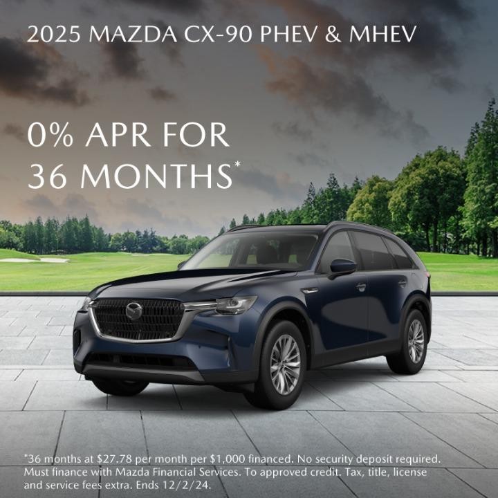 2025 Mazda CX-90 0% APR for 36 months