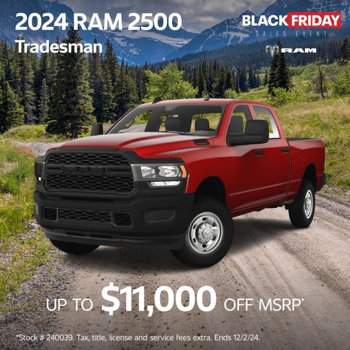 2024 Ram 2500 Tradesman $11,000 off MSRP