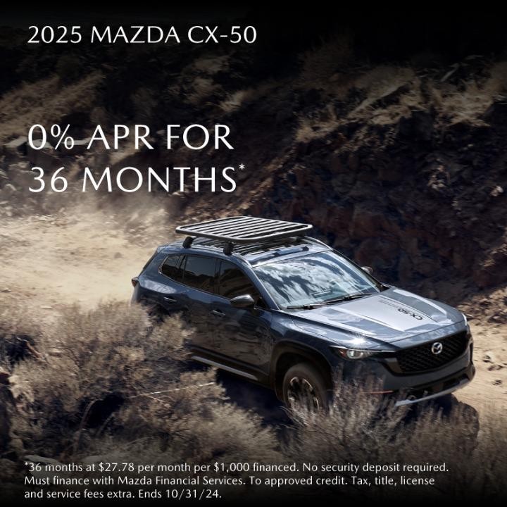 2025 Mazda  CX-5O 0% APR for 36 months