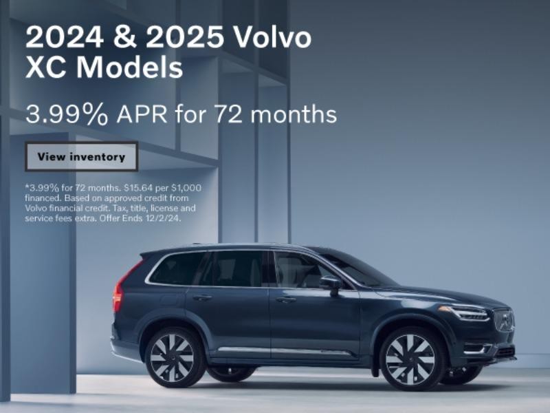 2024 and 2025 XC Models 3.99 % APR Financing for 72 months