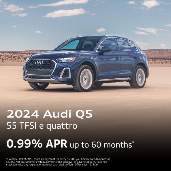 2024 Audi Q5 | 0.99% up to 60 months