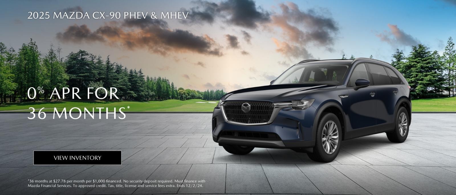 2025 Mazda CX-90 0% APR for 36 months