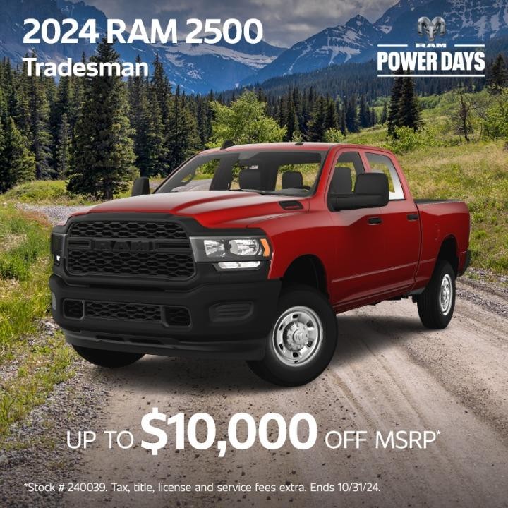 2024 Ram 2500 Tradesman $10,000 off MSRP