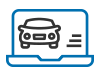 Vehicle in a computer icon