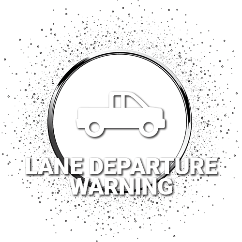 lane departure warning sparkle chrome icon