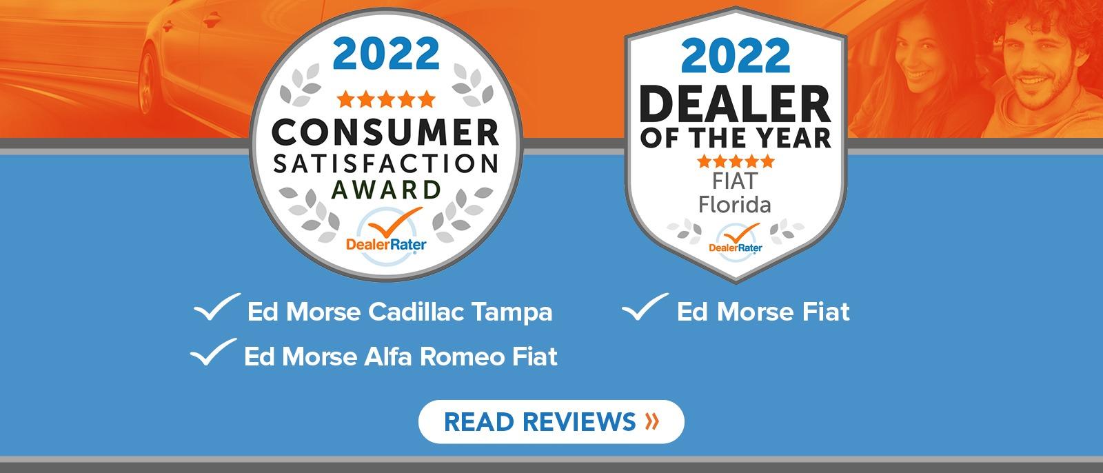 2022 Consumer satisfaction award DealerRater