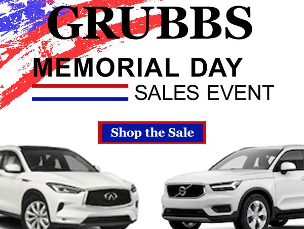 Grubbs Memorial Day Sales Event