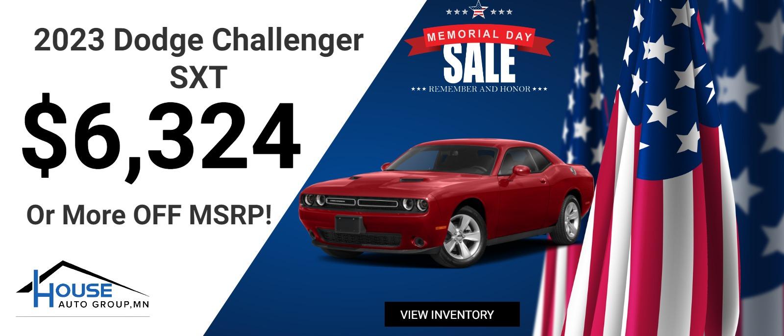 2023 Dodge Challenger SXT - $6,324 Or More Off MSRP!