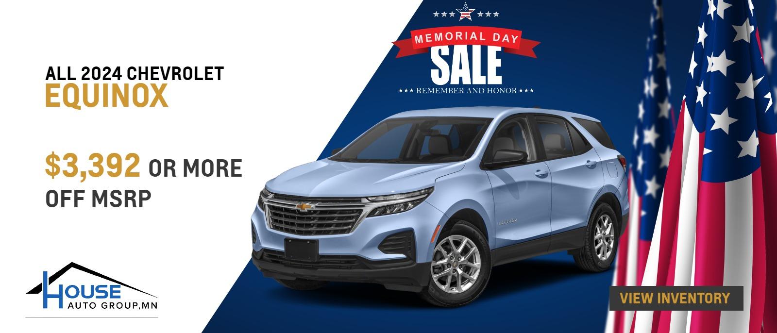 ALL 2024 Chevy Equinox - $3,392 Or More Off MSRP!