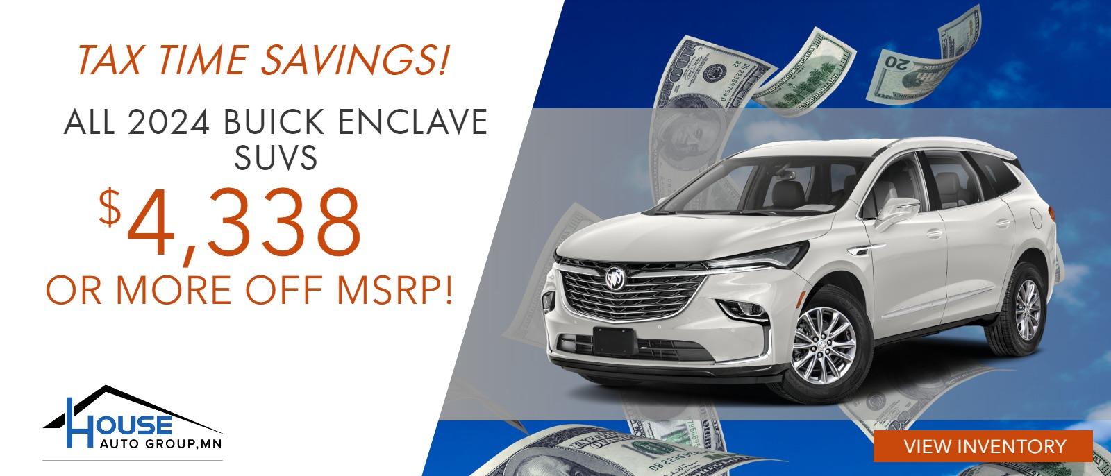 ALL 2024 Buick Enclave SUVs - $4,338 Or More Off MSRP!