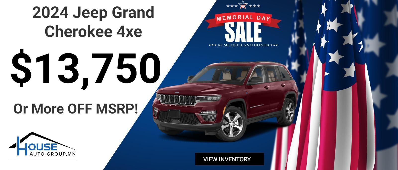 2024 Jeep Grand Cherokee 4xe -- $13,750 Or More Off MSRP!