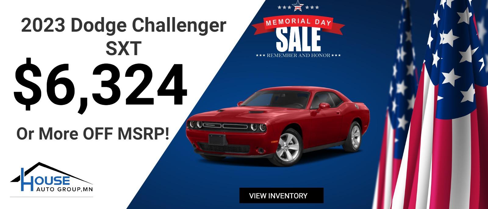 2023 Dodge Challenger SXT - $6,324 Or More Off MSRP!