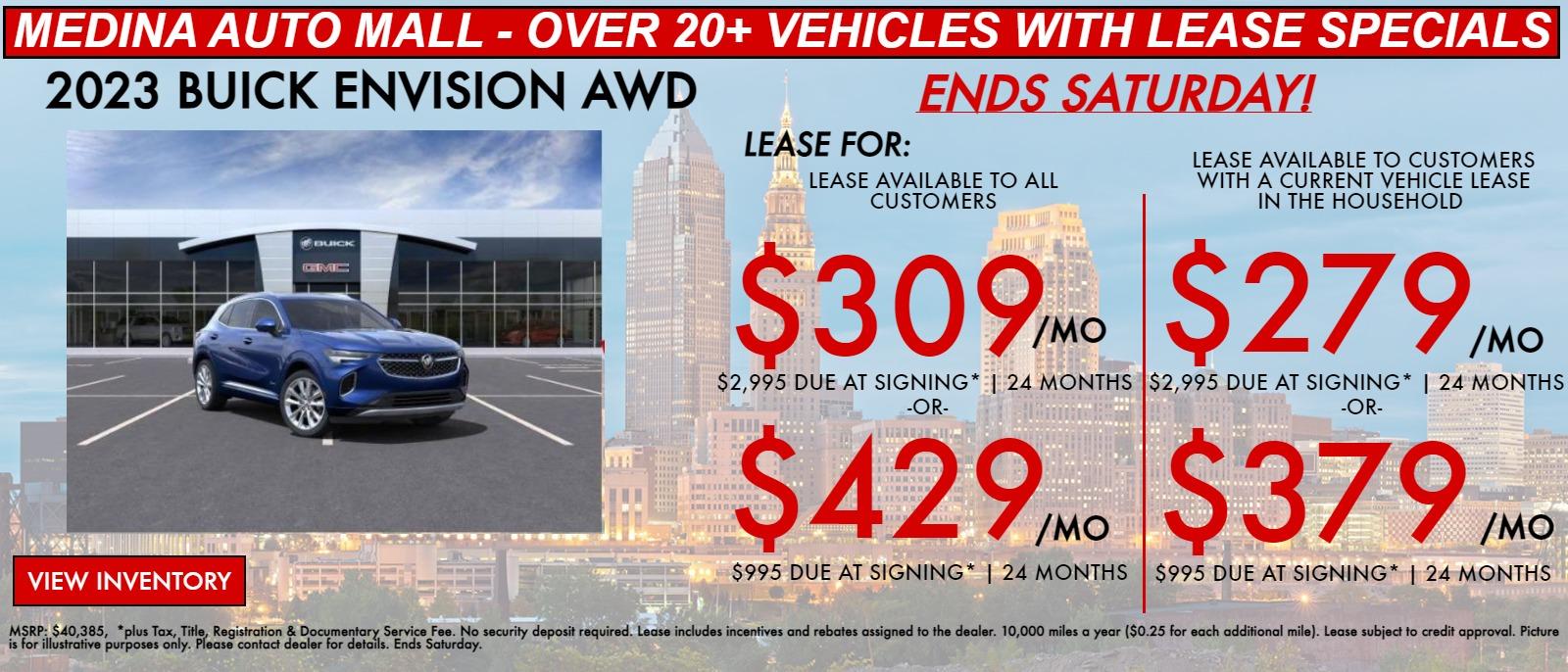 Envision lease special deals in Medina, OH