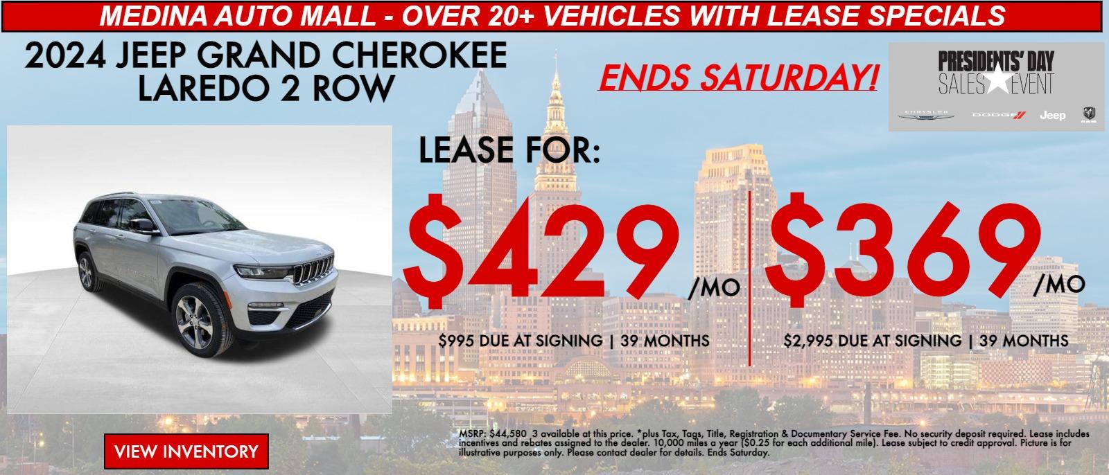 2024 Jeep Grand Cherokee Lease Specials for Cleveland & Medina Medina