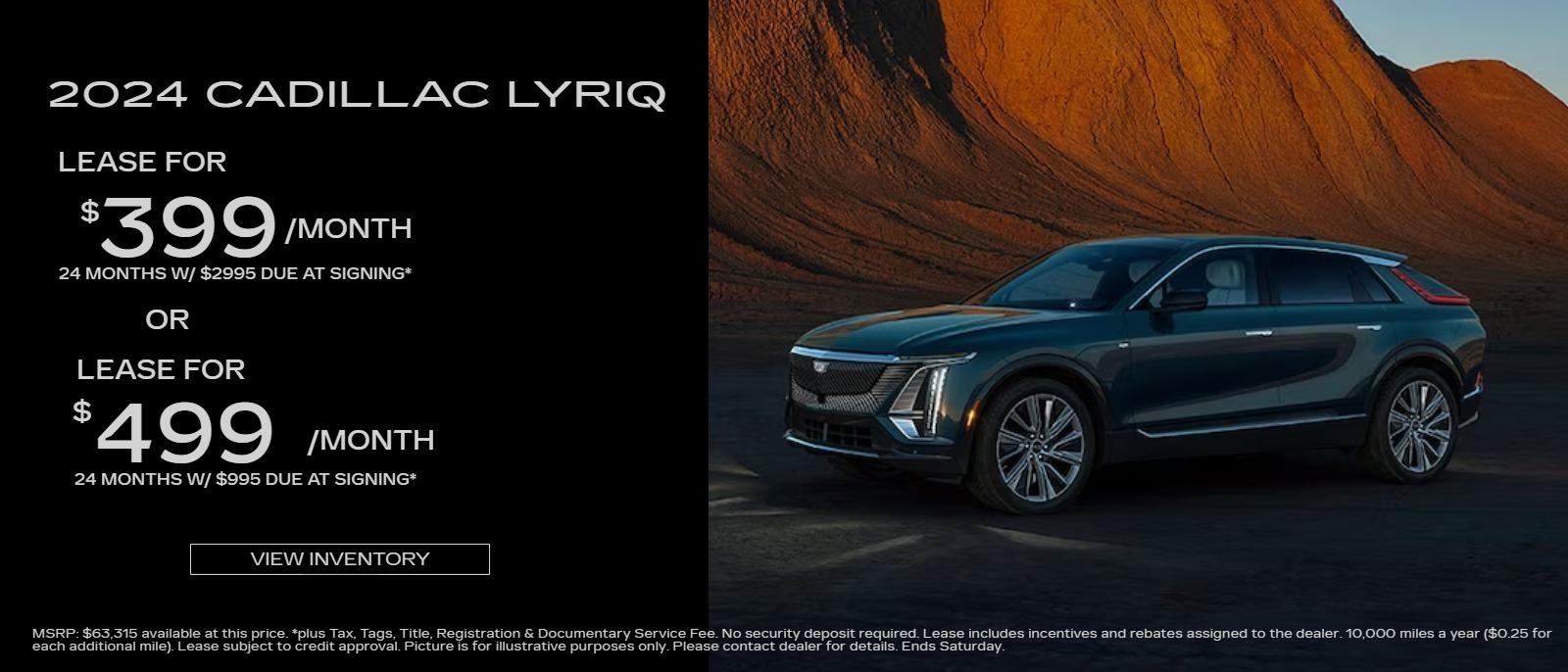 2024 Cadillac LYRIQ Lease Specials for Cleveland & Medina Medina Auto