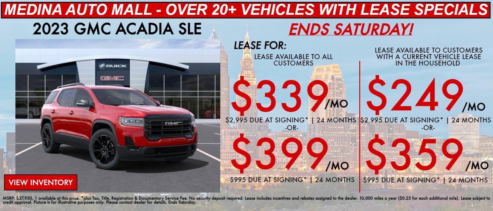 ACADIA lease special deals in Medina, OH