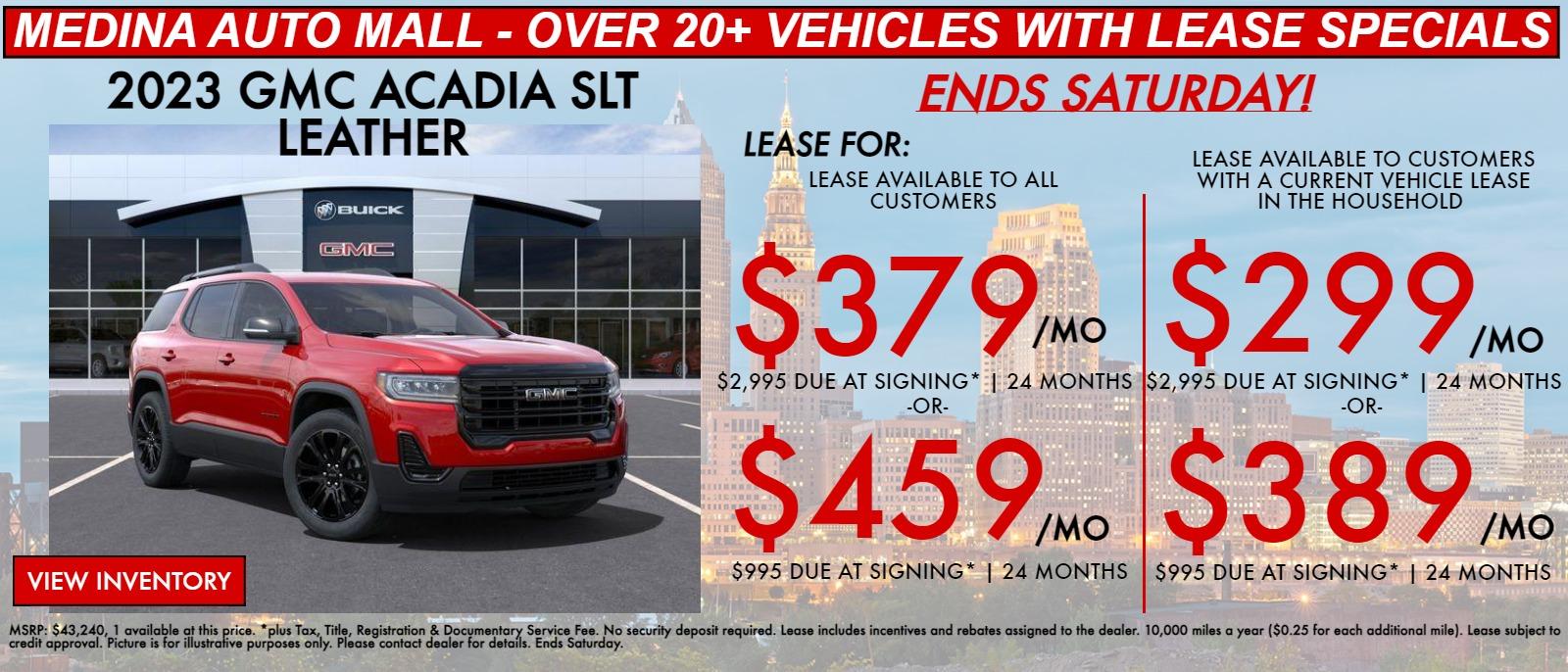ACADIA lease special deals in Medina, OH