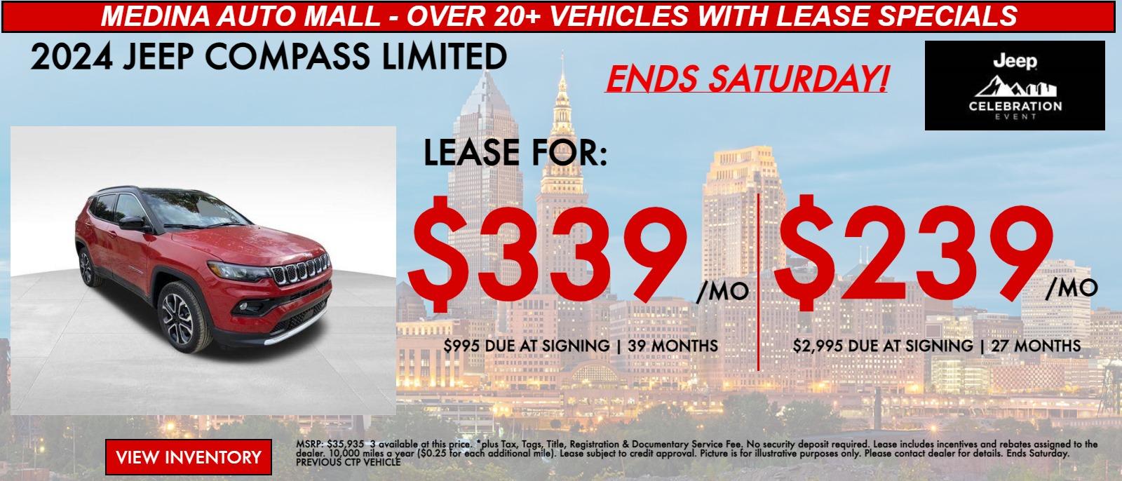 JEEP COMPASS lease special