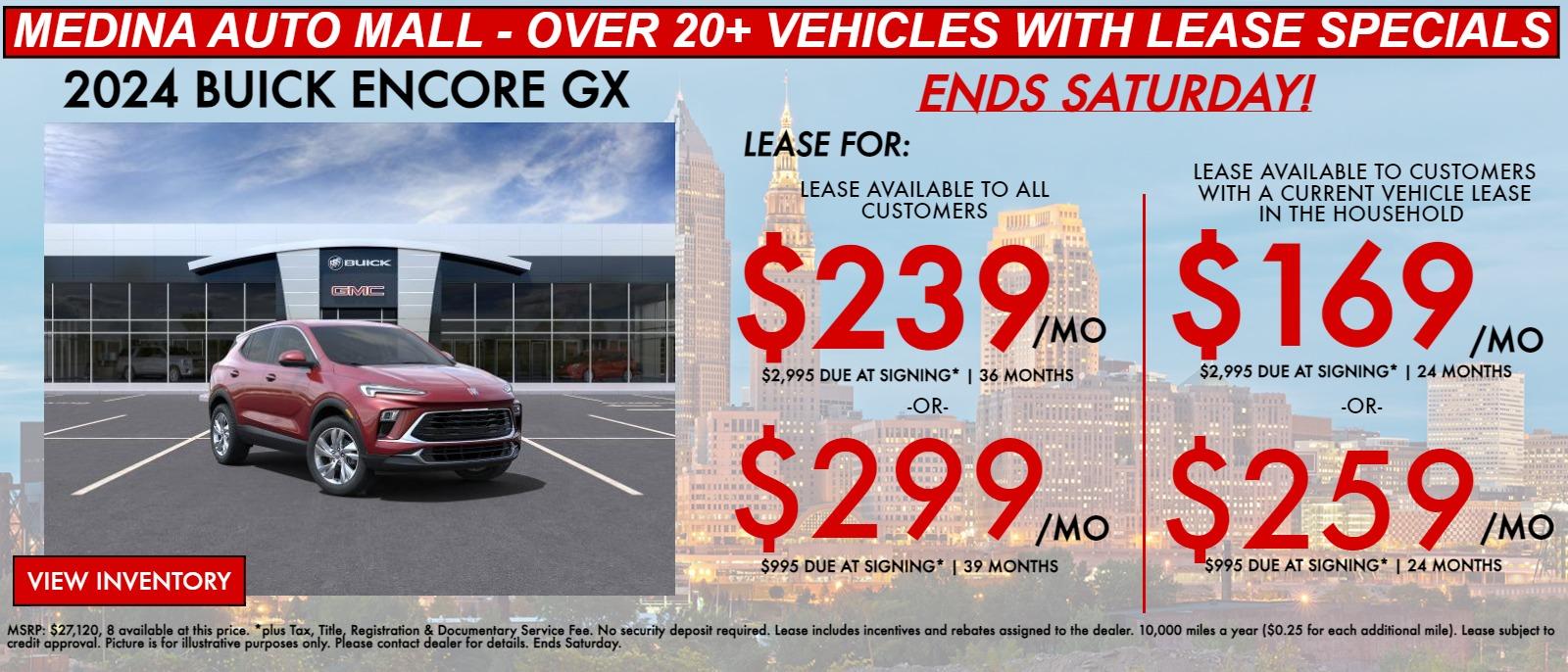 ENCORE GX lease special deals in Medina, OH