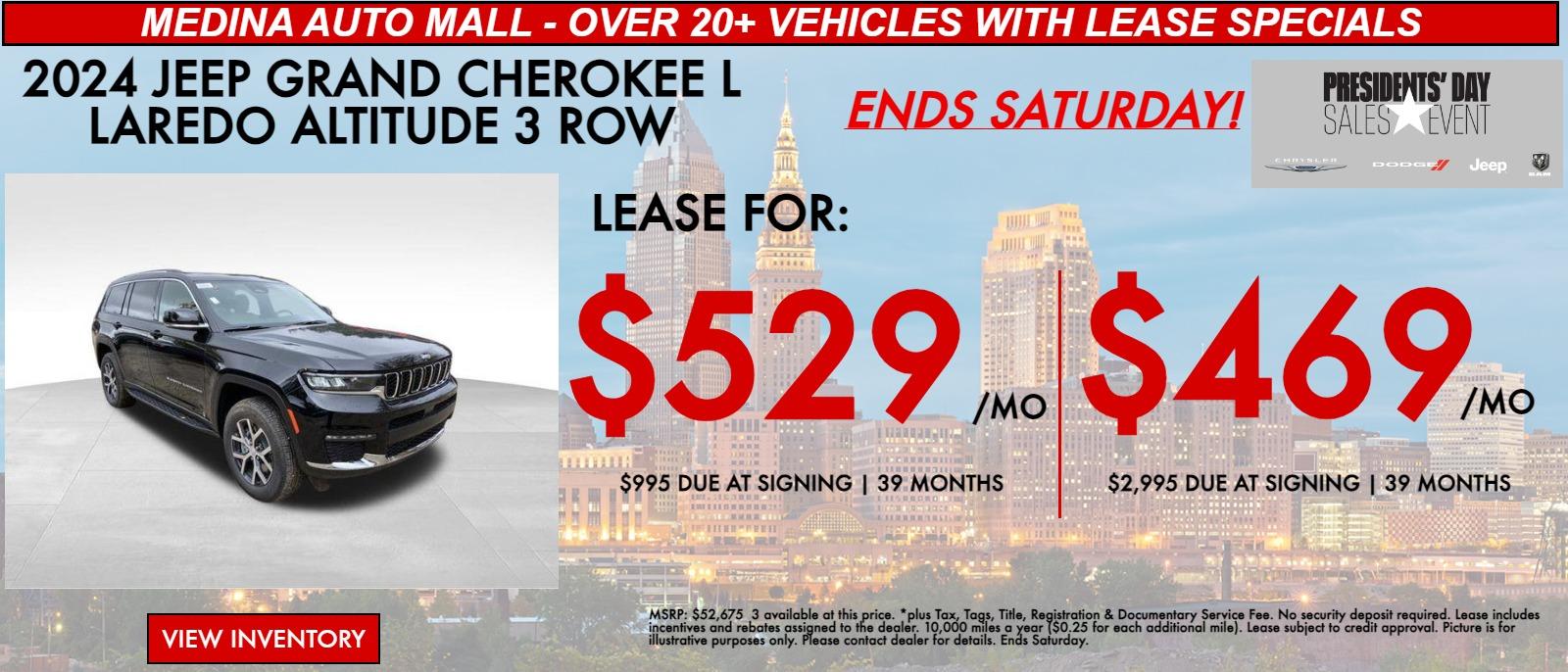 2024 Jeep Grand Cherokee Lease Specials for Cleveland & Medina Medina