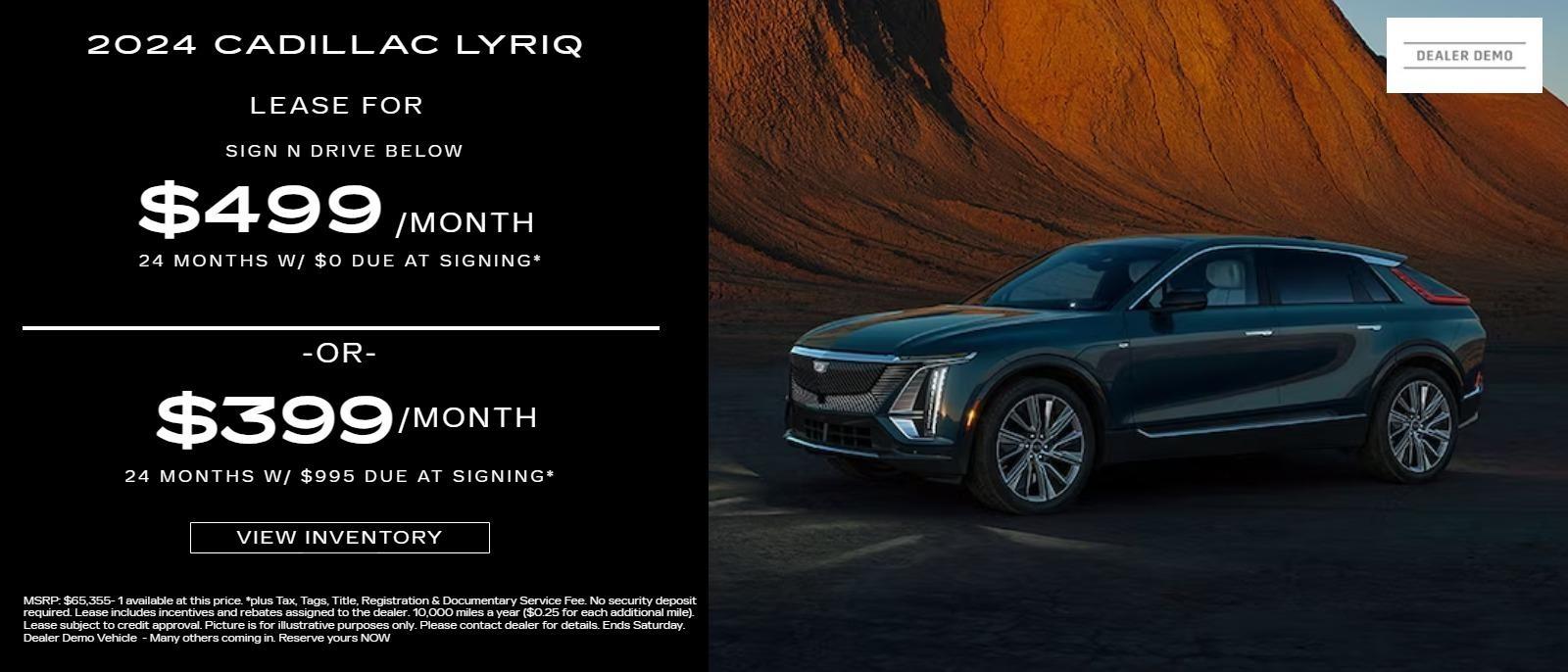 2024 Cadillac LYRIQ Lease Specials for Cleveland & Medina Medina Auto