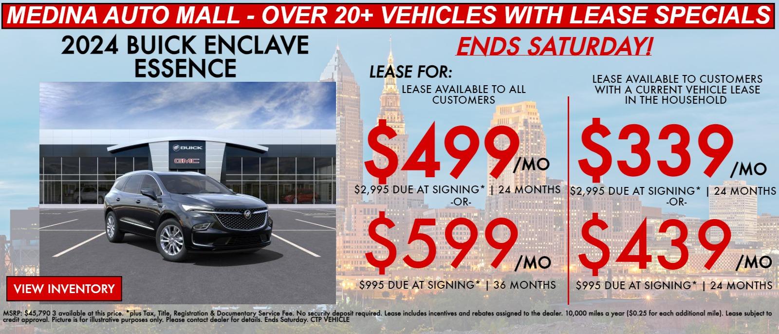 Enclave lease special deals in Medina, OH