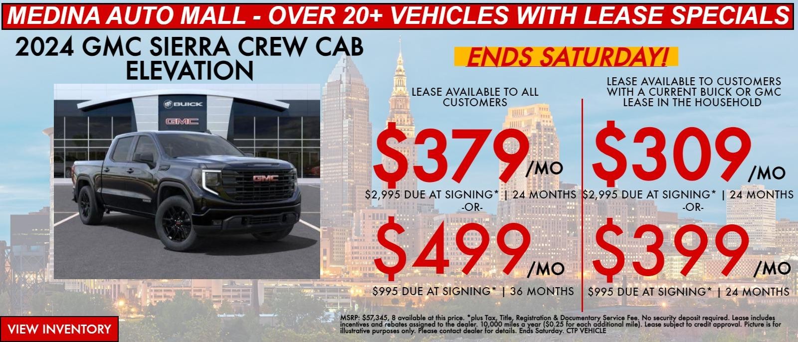 Sierra lease special deals in Medina, OH