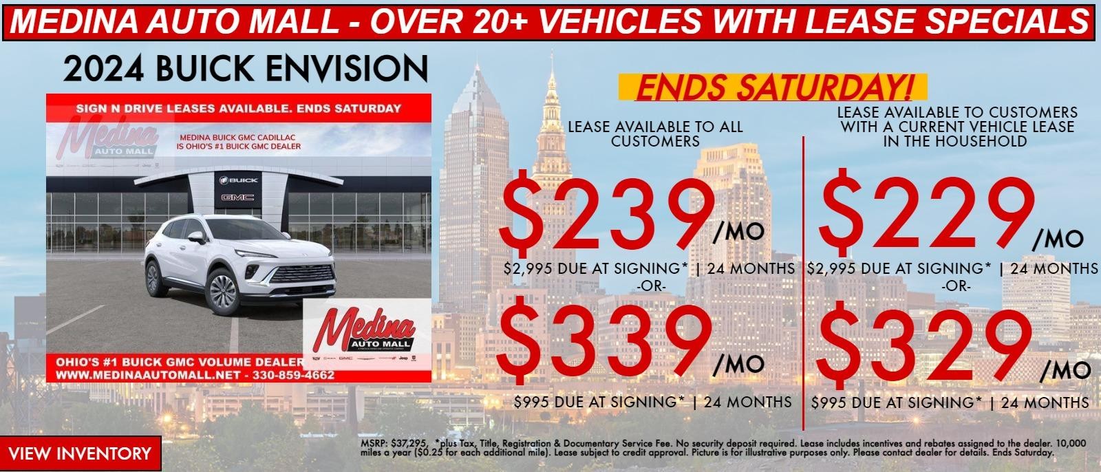 Envision lease special deals in Medina, OH