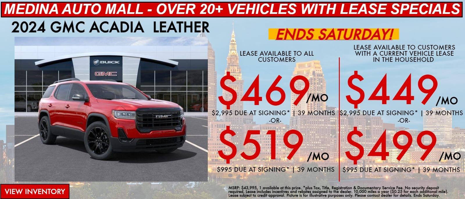 ACADIA lease special deals in Medina, OH