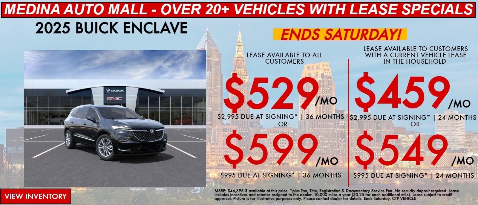 Enclave lease special deals in Medina, OH