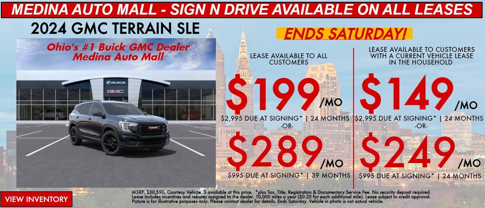 TERRAIN lease special deals in Medina, OH