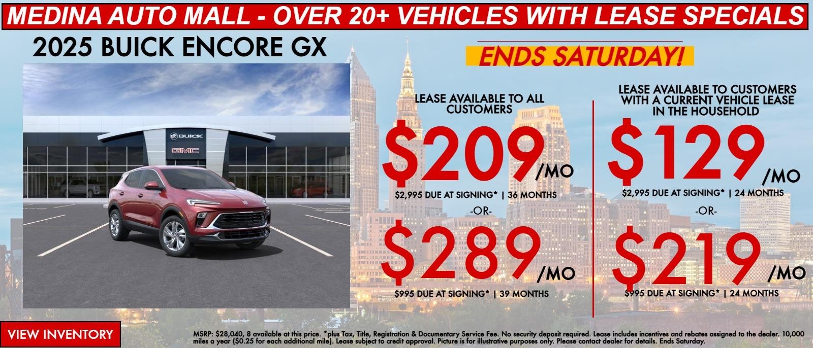 ENCORE GX lease special deals in Medina, OH