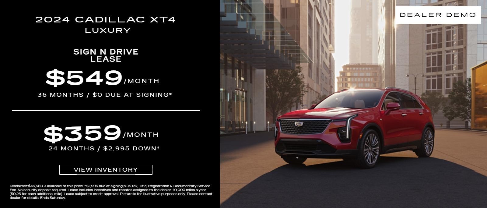 2024 CADILLAC XT4 PREMIUM LUXURY