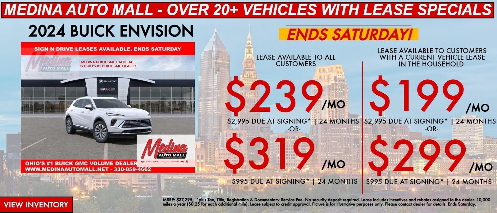 Envision lease special deals in Medina, OH