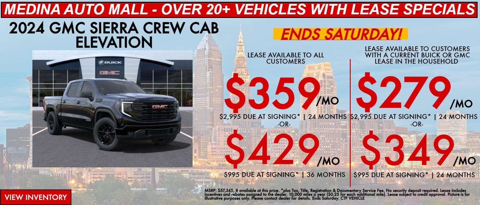 Sierra lease special deals in Medina, OH