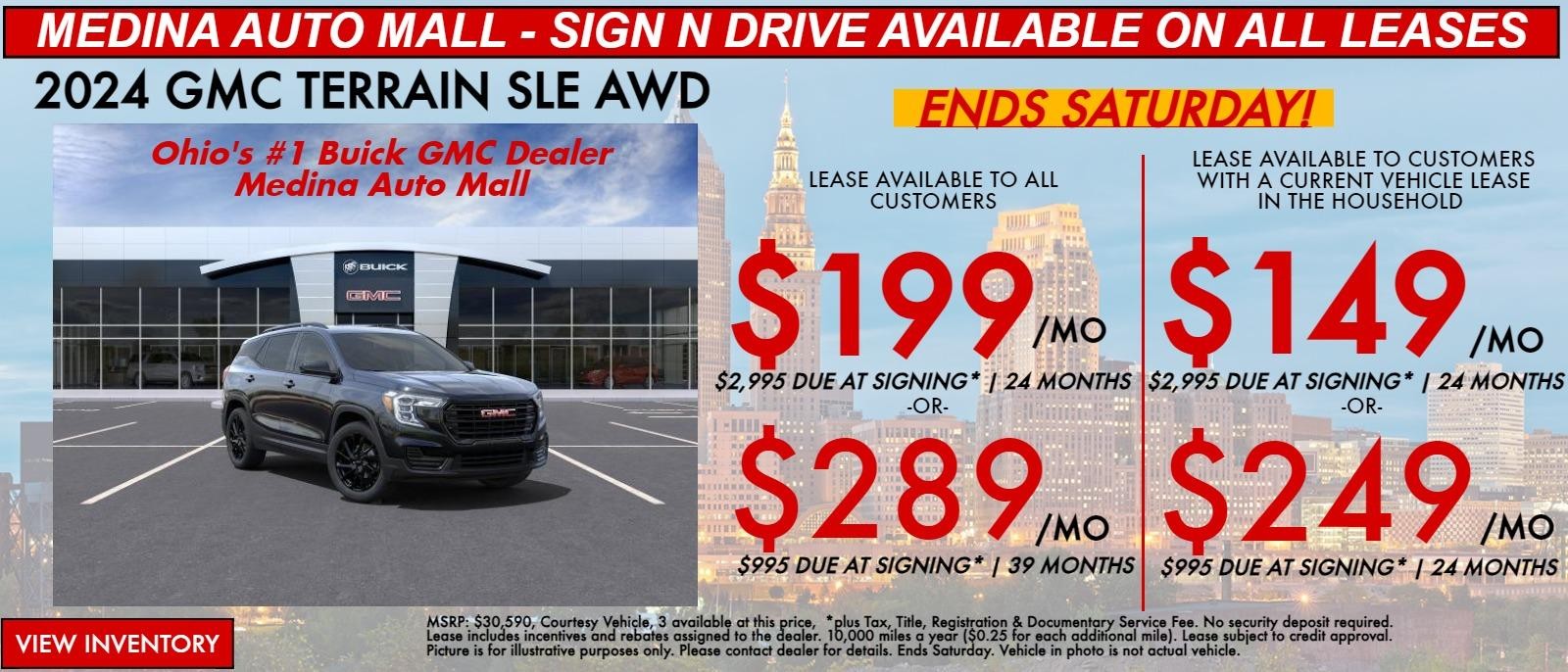 TERRAIN lease special deals in Medina, OH