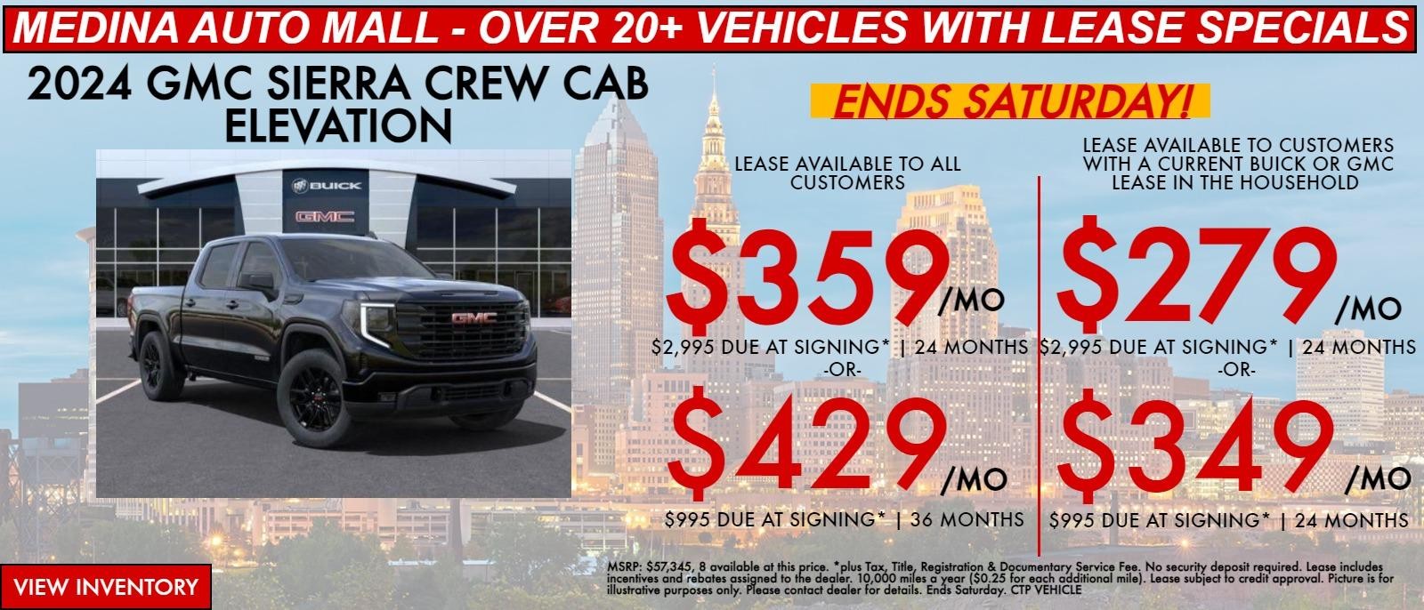 Sierra lease special deals in Medina, OH