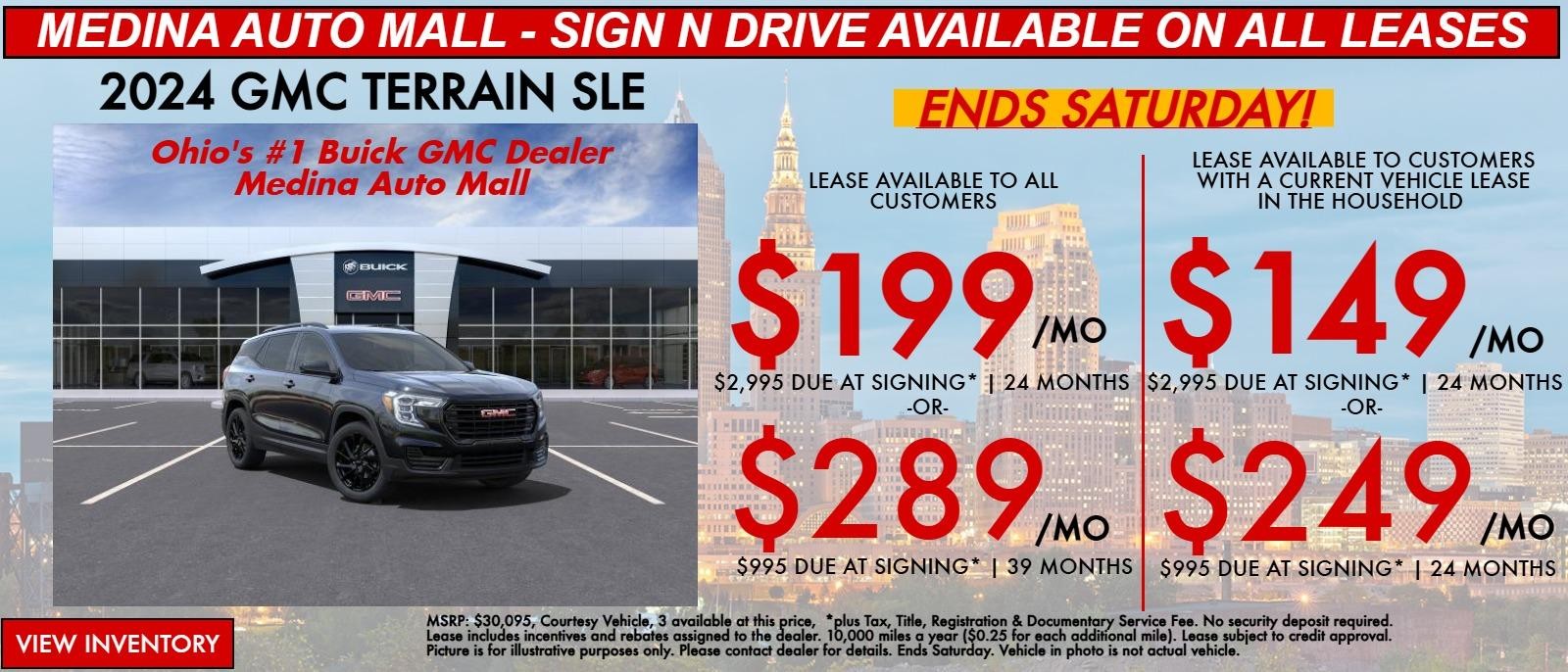 TERRAIN lease special deals in Medina, OH