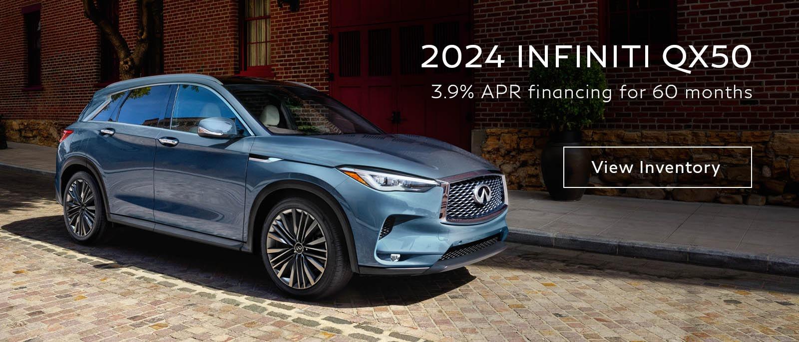 3.9% APR for 60 months on 2024 QX50