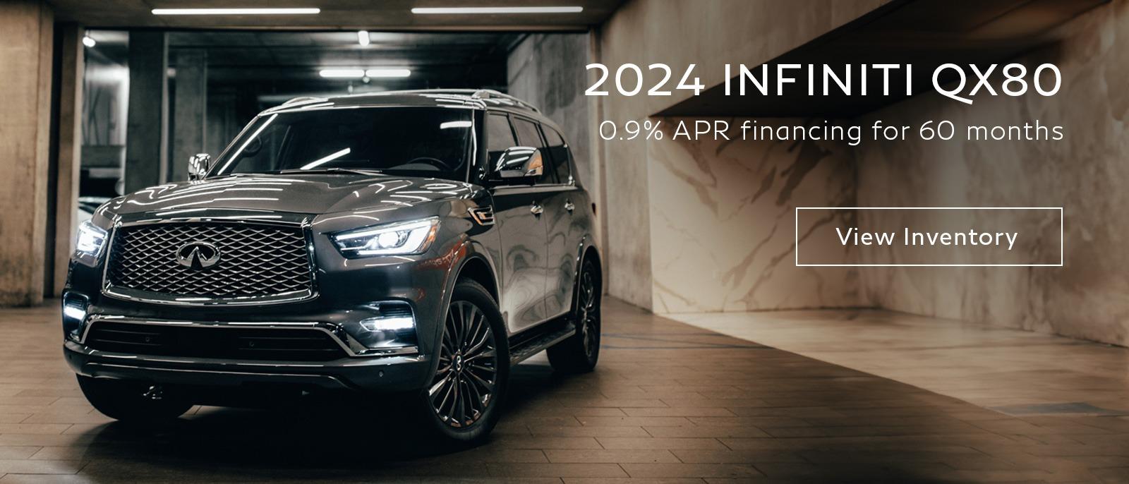 0.9% APR for 60 months on 2024 QX80