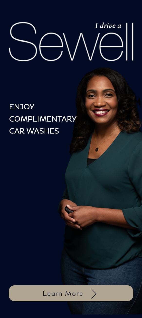 Enjoy Complimentary Car Washes