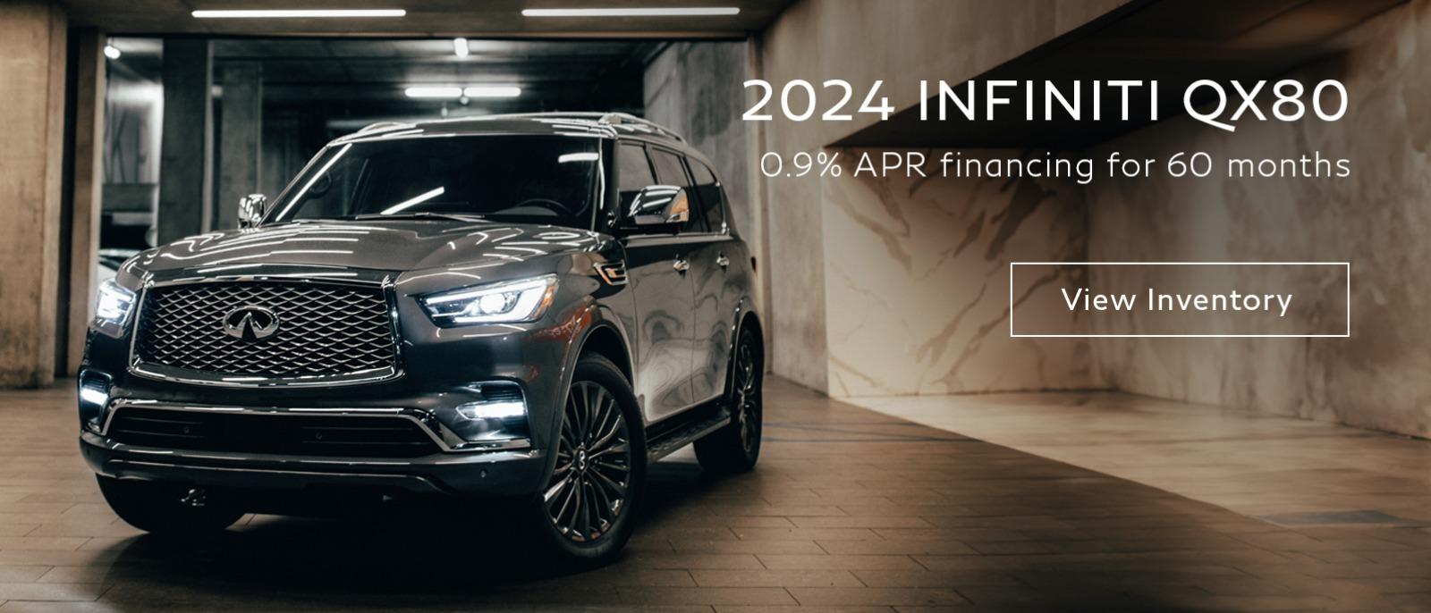 0.9% APR Financing for 60 Months on 2024 QX80