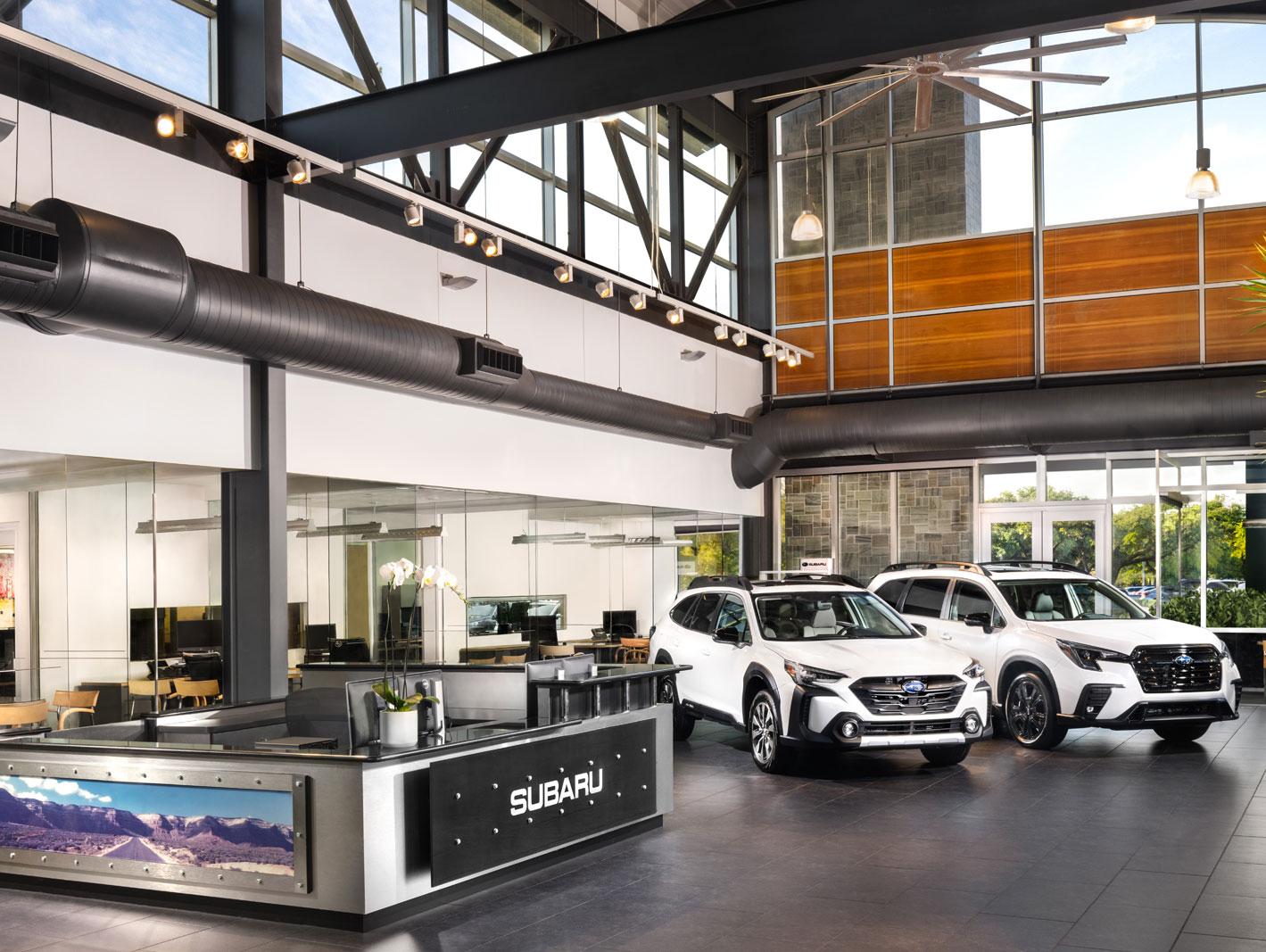 Subaru Interior Dealership Photo