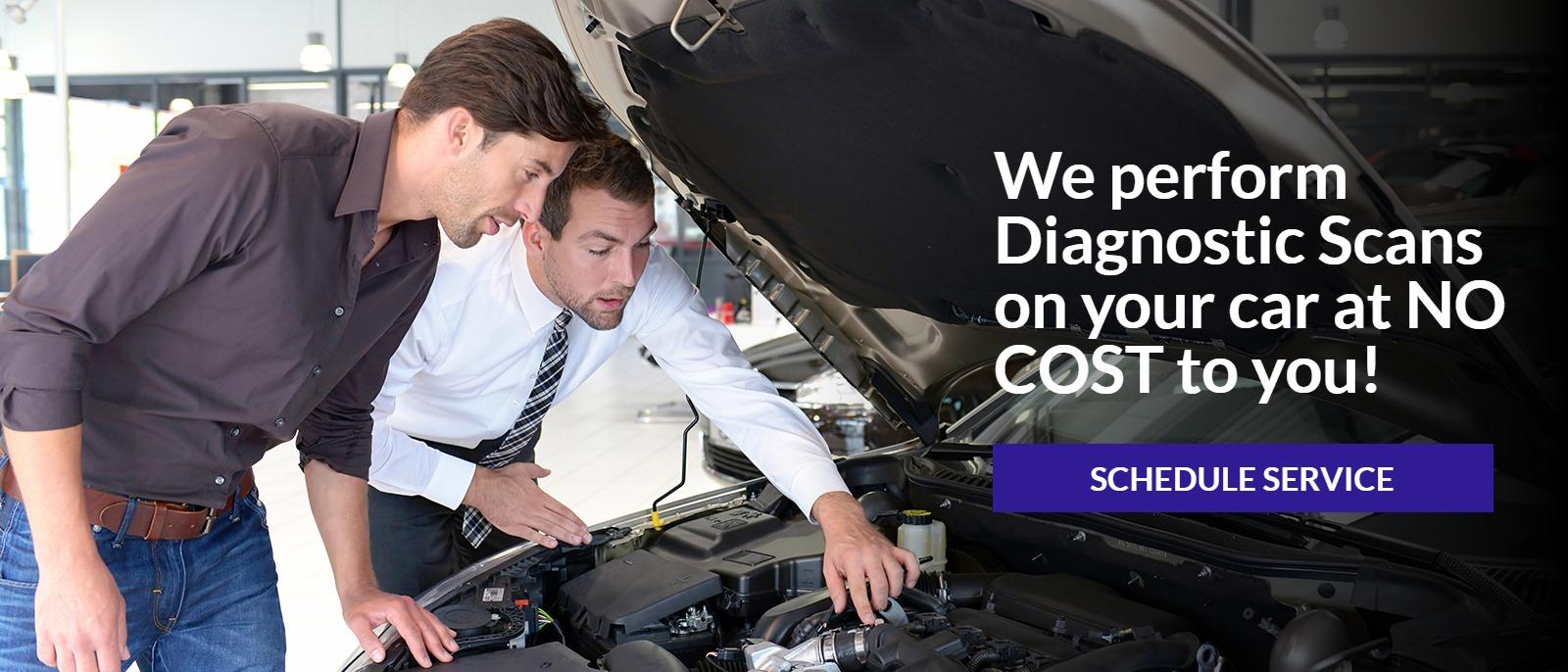 We perform Diagnostic Scans on your car at NO COST to you!